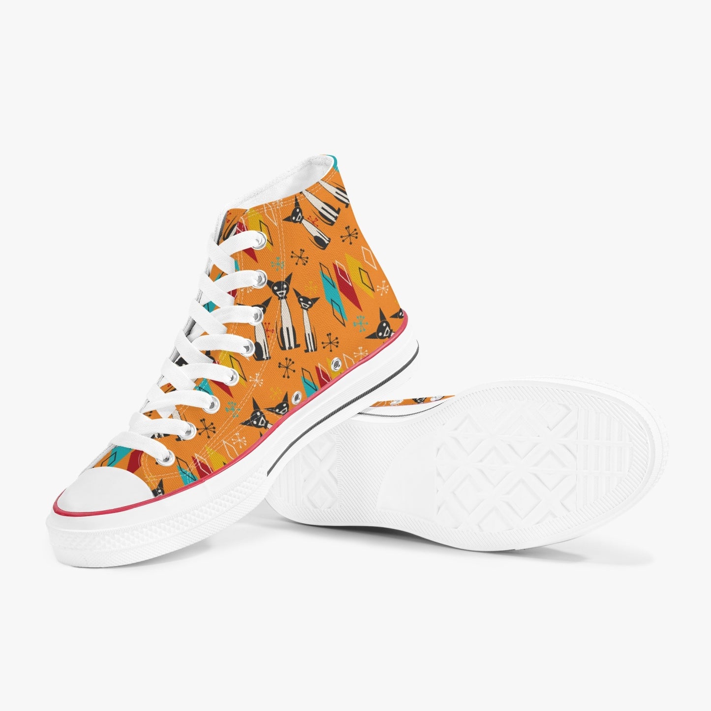 MCM Atomic Dog High-Top Canvas Shoes