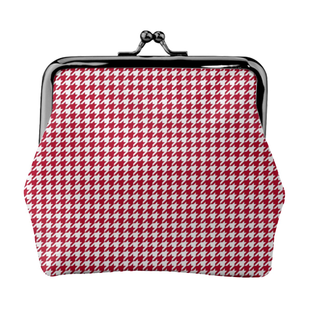 Red Houndstooth Handbag Bundle, Wallet, Coin Purse, Sunglass Case and Keyring - 1950s Houndstooth Pattern Gift Set