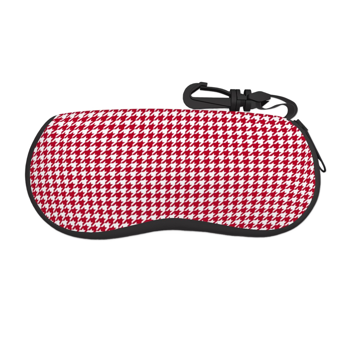 Red Houndstooth Handbag Bundle, Wallet, Coin Purse, Sunglass Case and Keyring - 1950s Houndstooth Pattern Gift Set