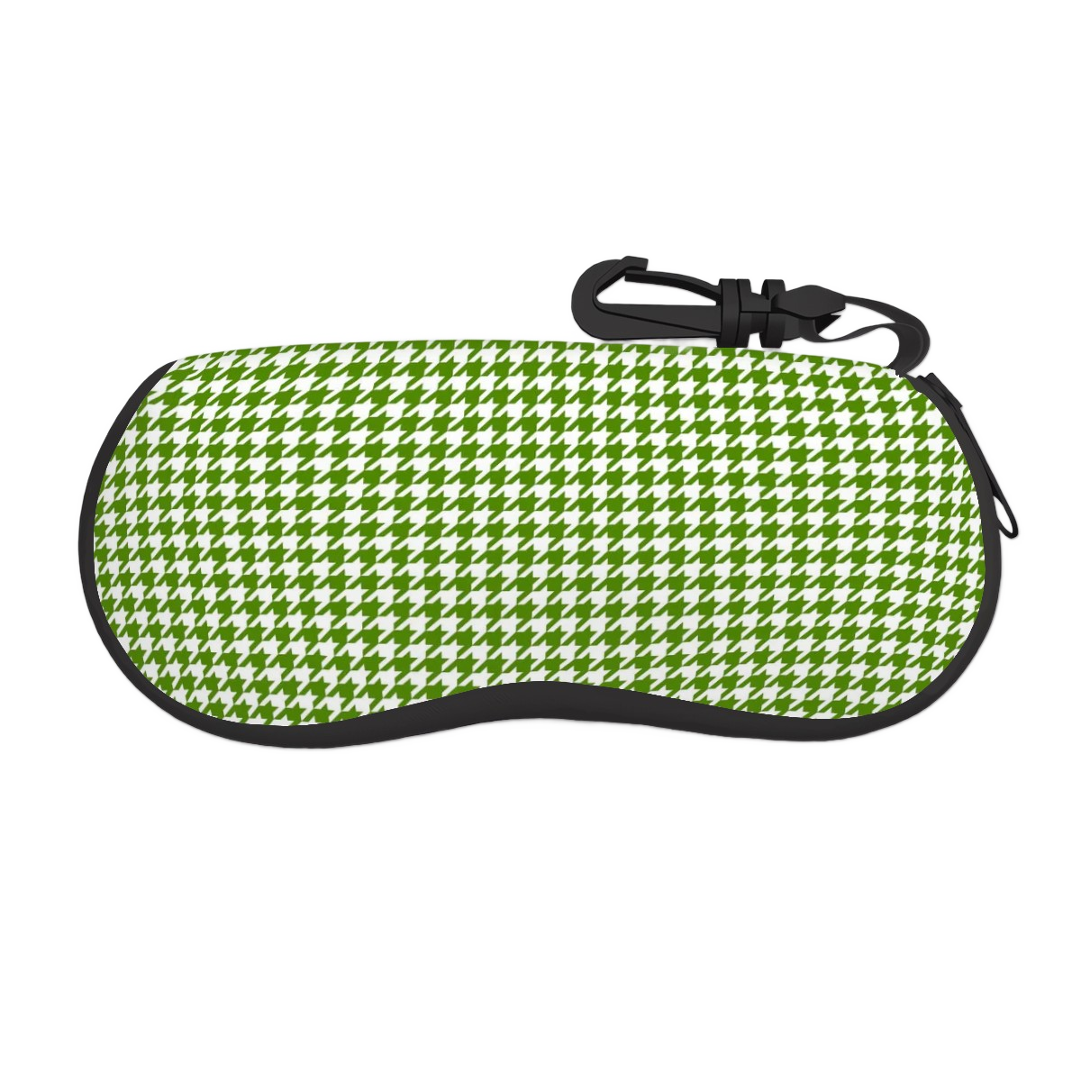 Green Houndstooth Handbag Bundle, Wallet, Coin Purse, Sunglass Case and Keyring - 1950s Houndstooth Pattern Gift Set